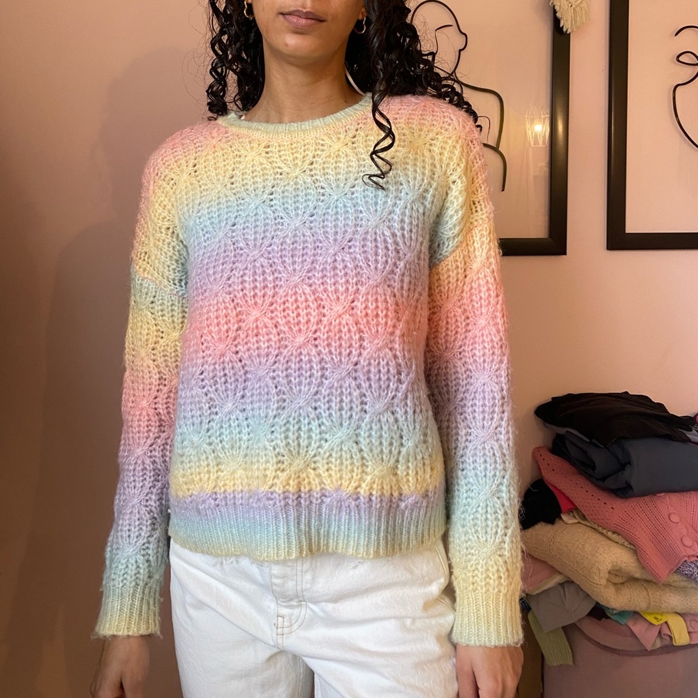 Moon & Madison Pastel Crew Neck Sweater